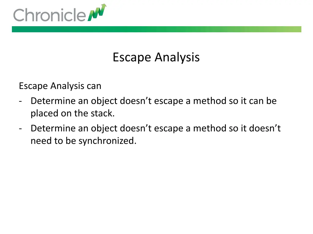 escape analysis