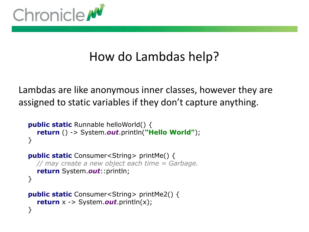 how do lambdas help