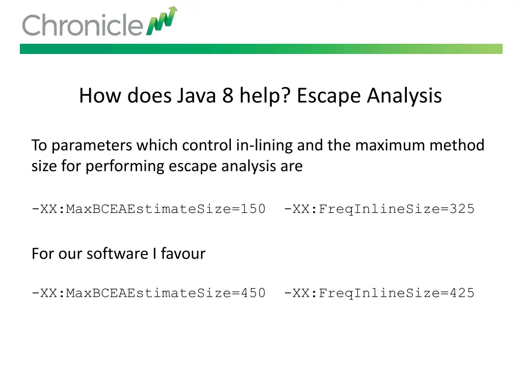 how does java 8 help escape analysis