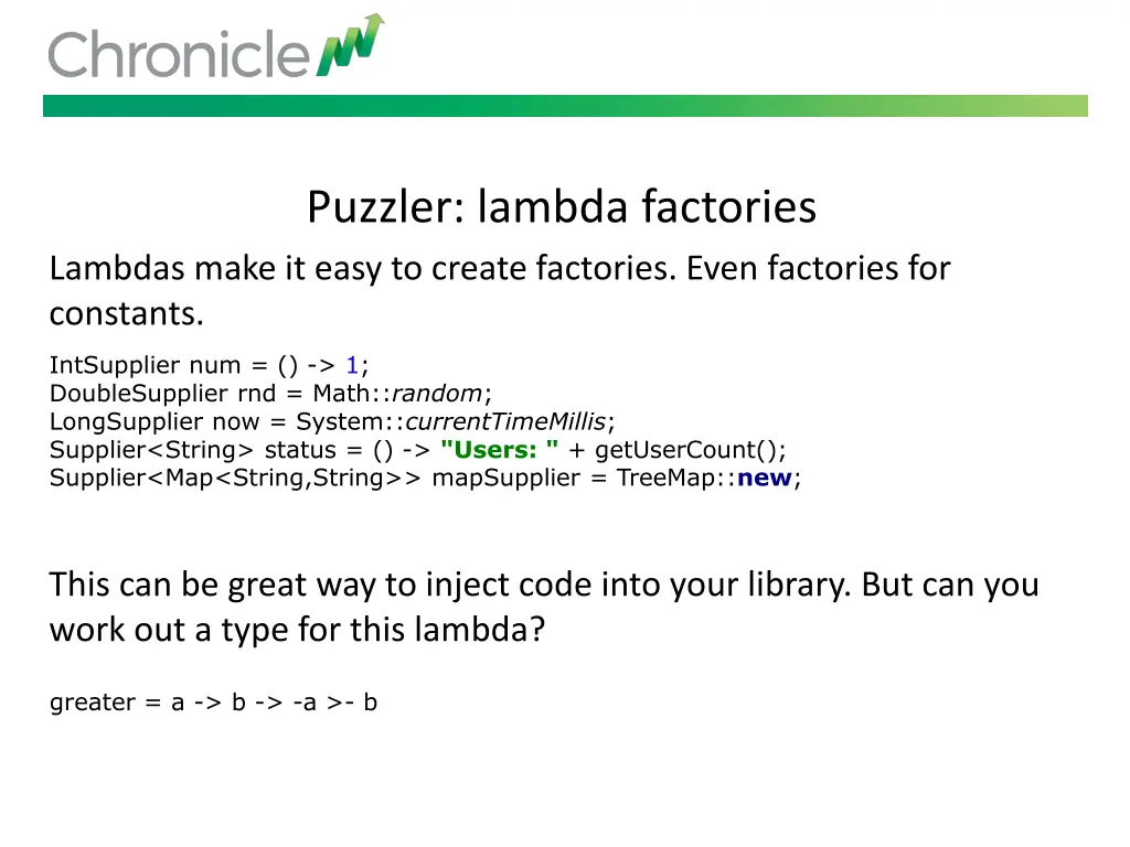 puzzler lambda factories