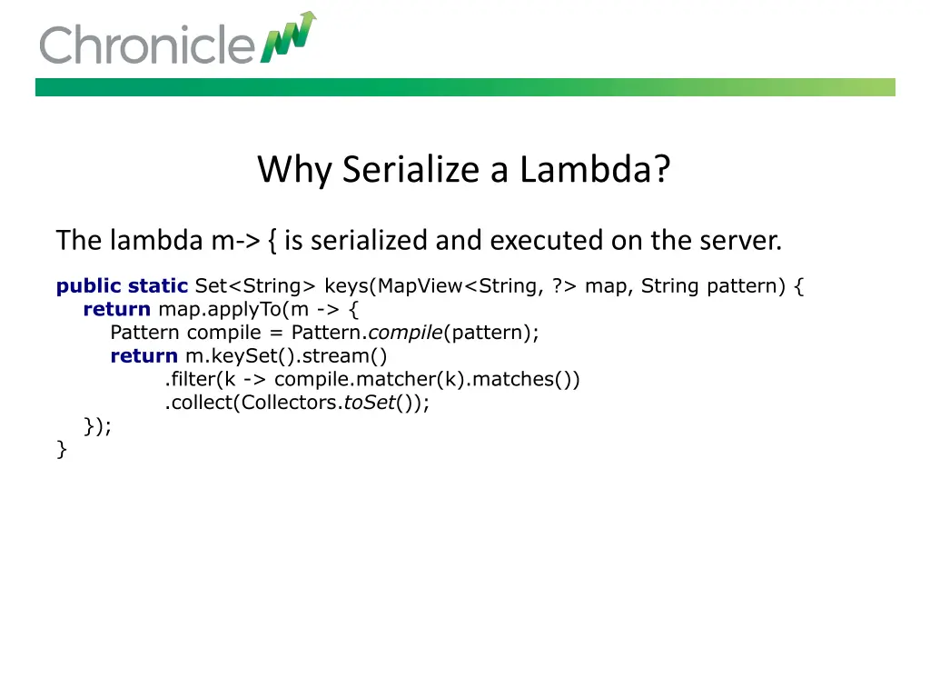 why serialize a lambda 1
