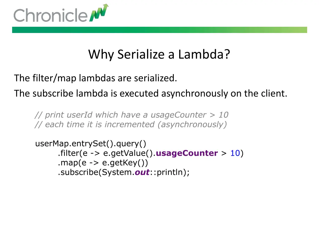 why serialize a lambda 2
