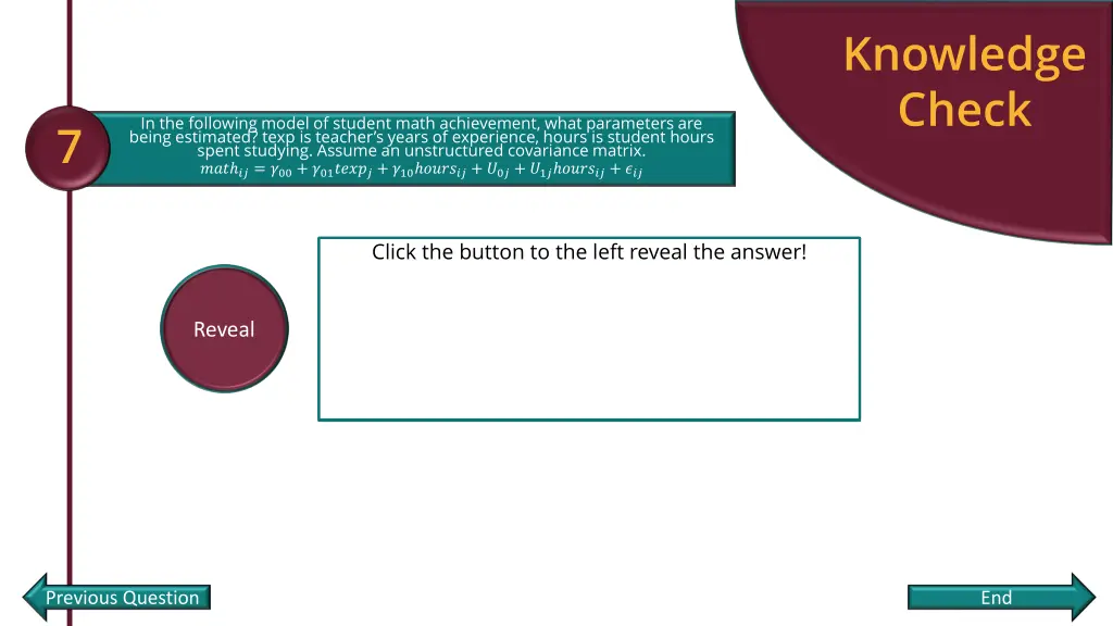 knowledge check 6