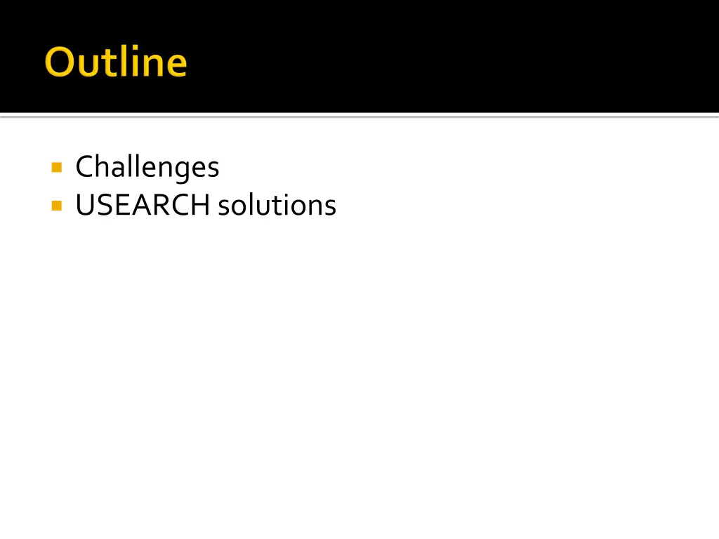 challenges usearch solutions