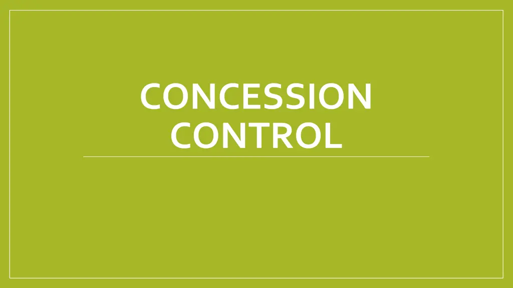 concession control