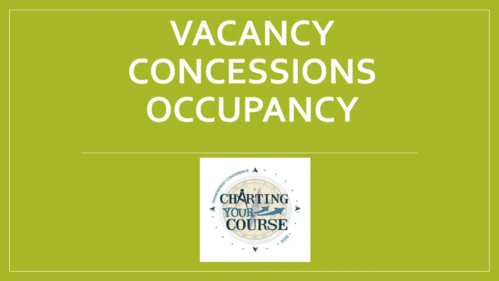 vacancy concessions occupancy