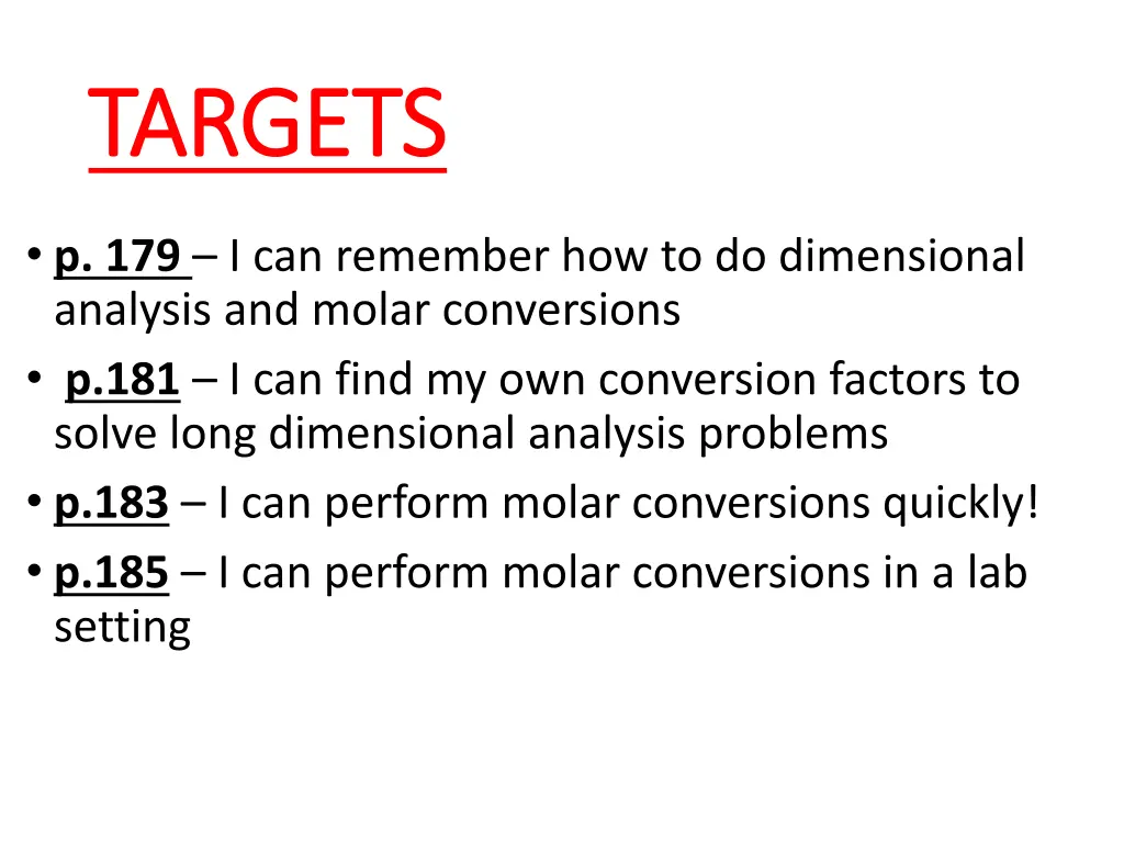 targets targets