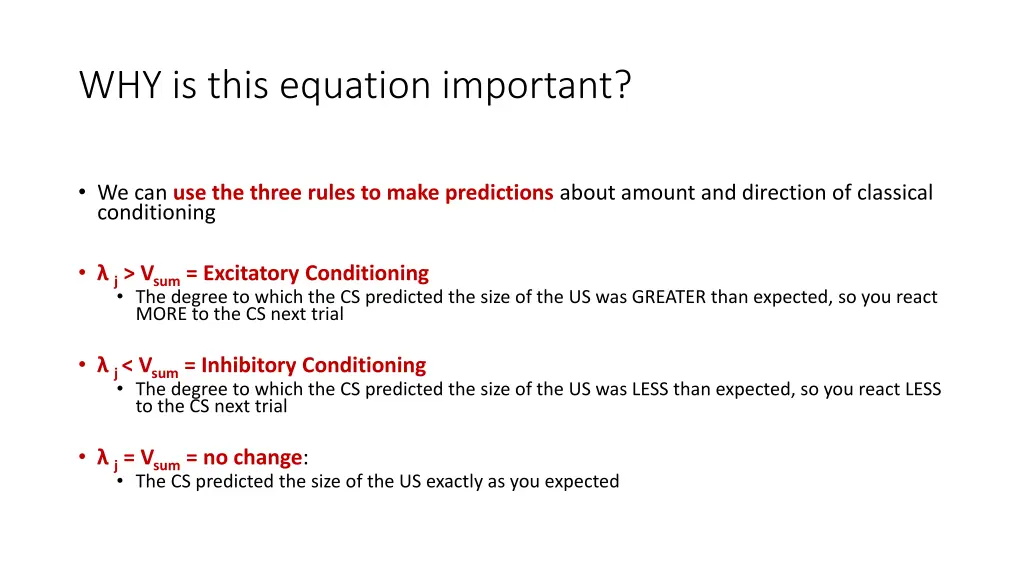 why is this equation important