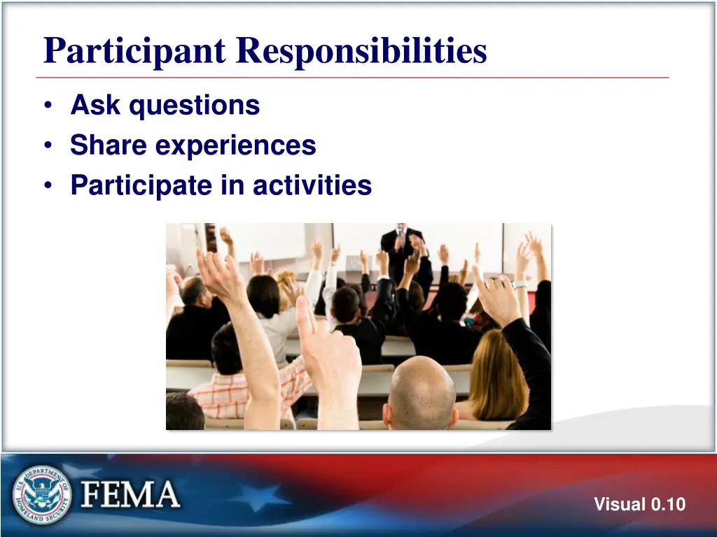 participant responsibilities