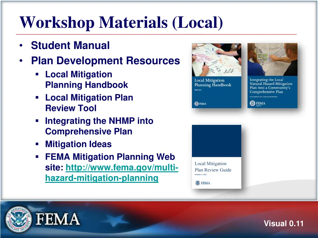 workshop materials local
