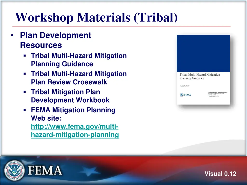 workshop materials tribal