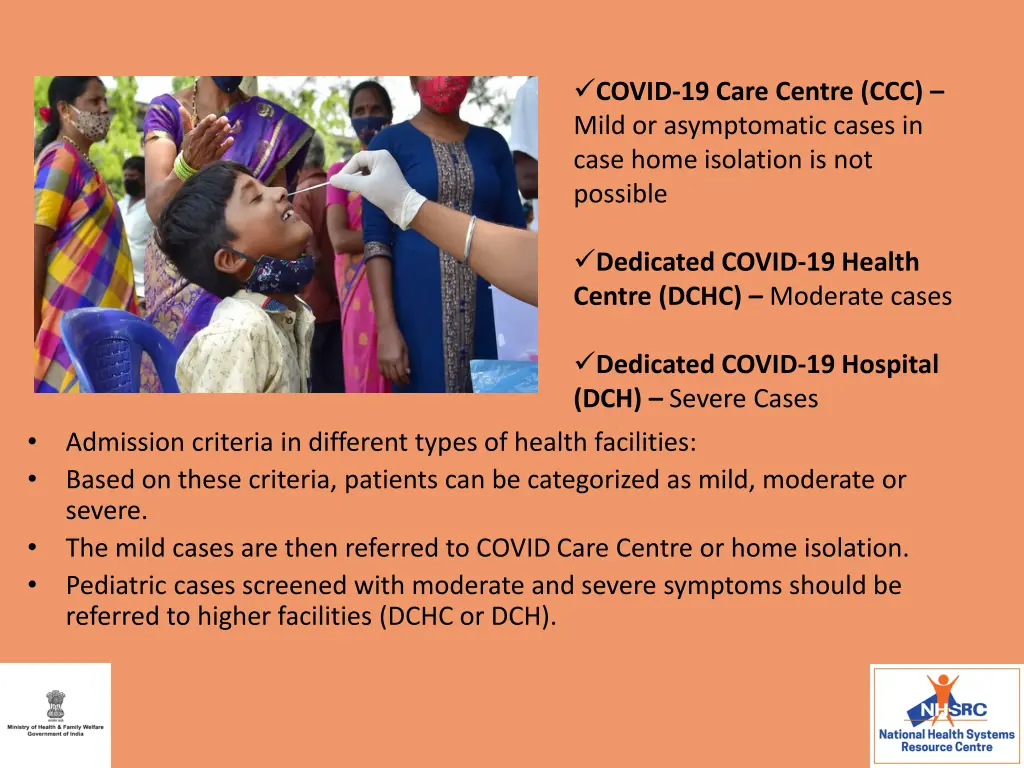 covid 19 care centre ccc mild or asymptomatic