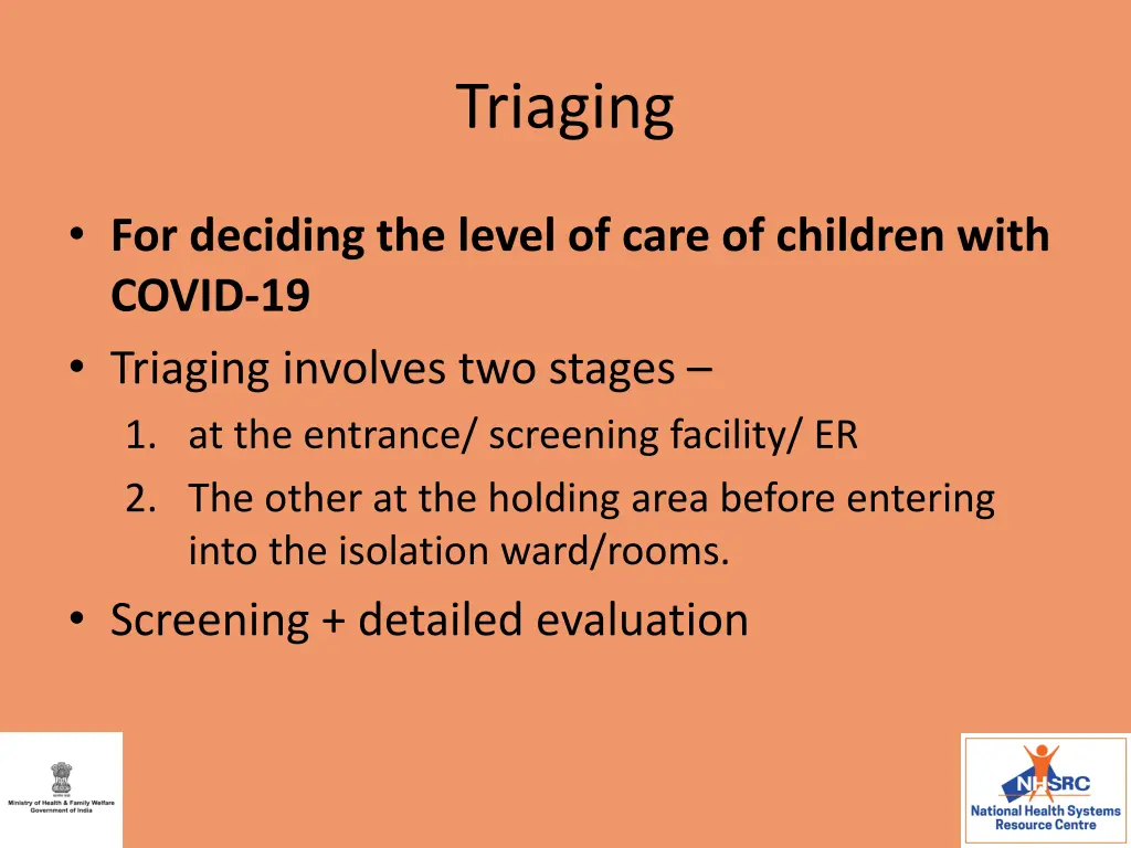 triaging