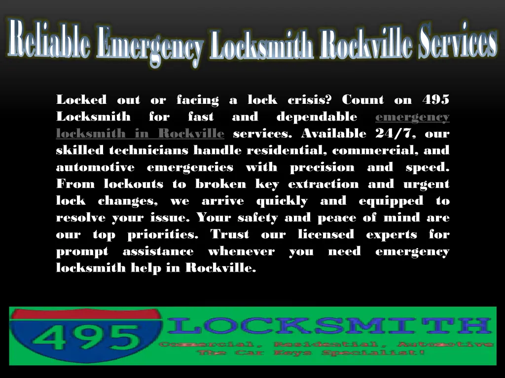reliable emergency locksmith rockville services 3
