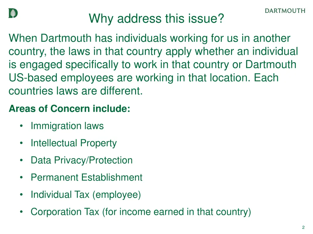 why address this issue