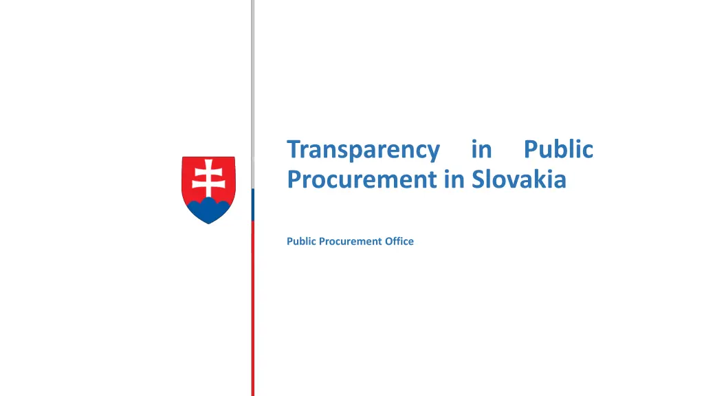transparency procurement in slovakia