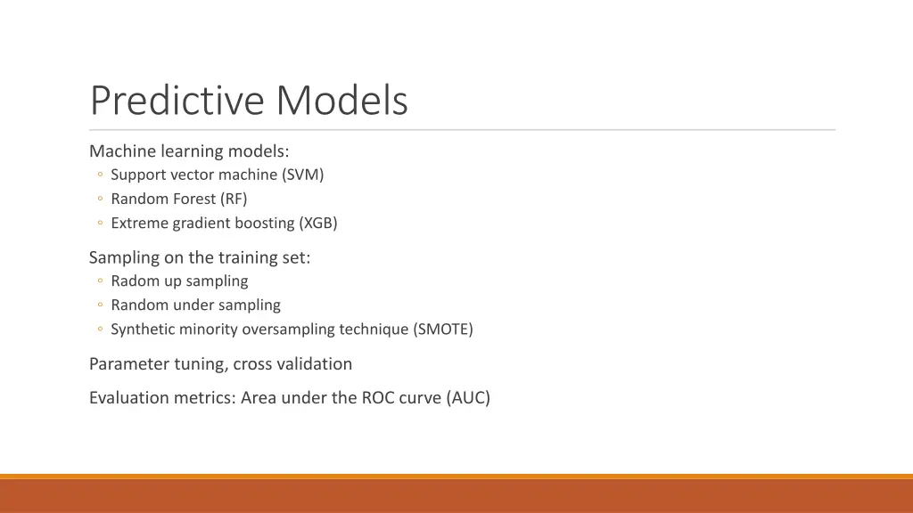 predictive models 1