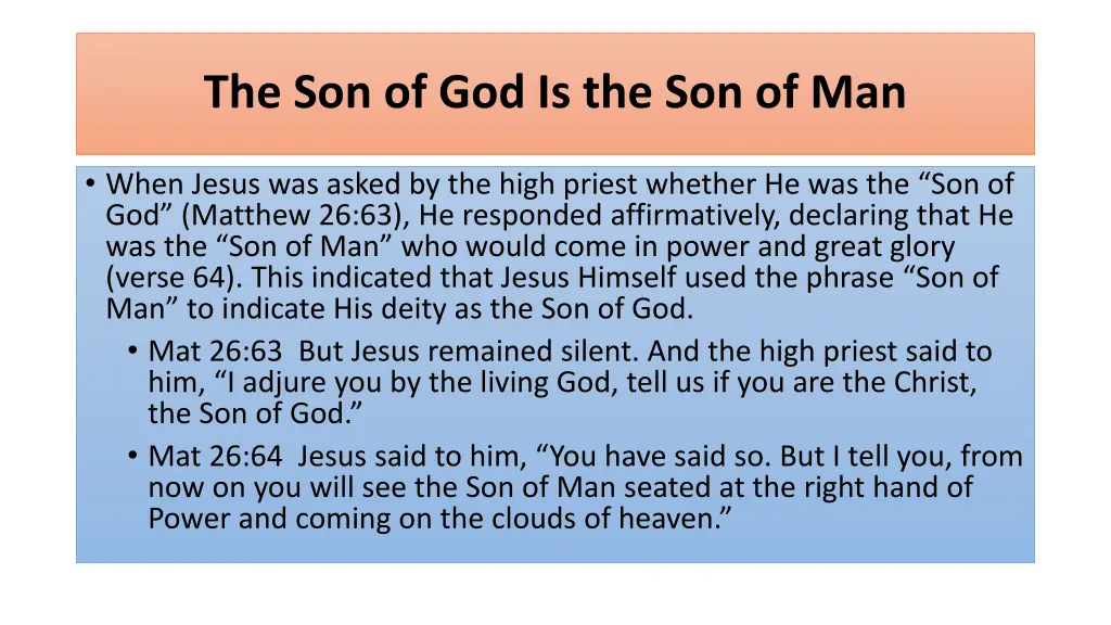 the son of god is the son of man