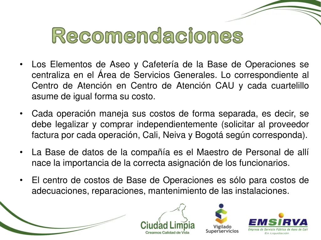 recomendaciones recomendaciones 1