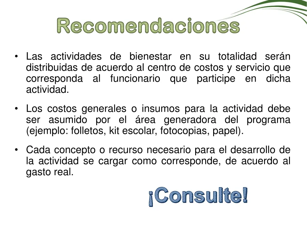 recomendaciones recomendaciones