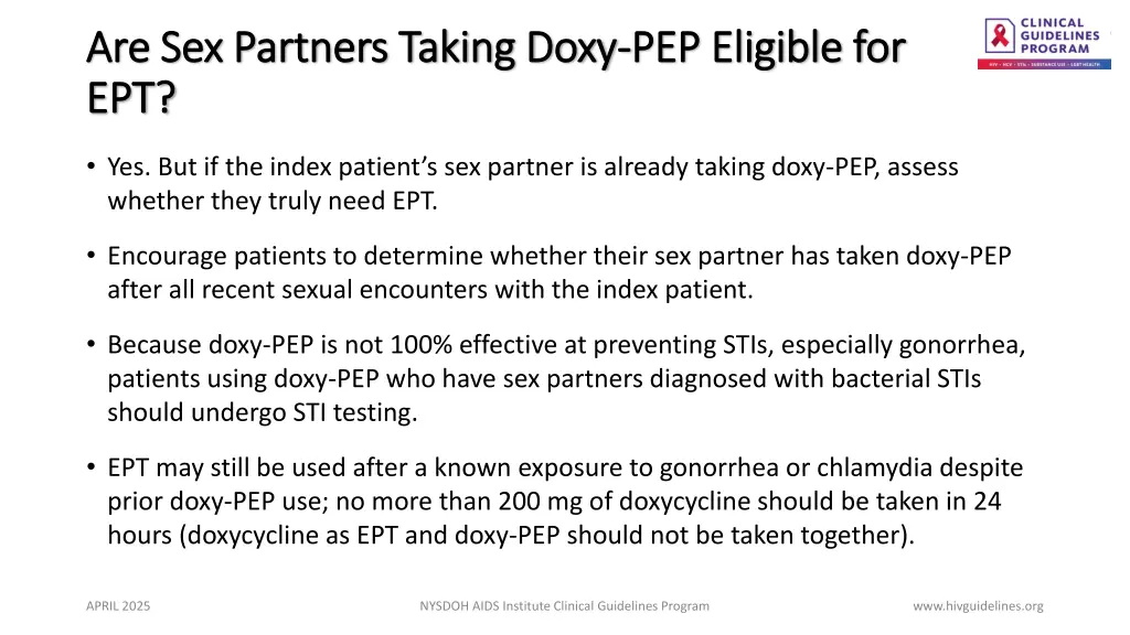 are sex partners taking doxy are sex partners
