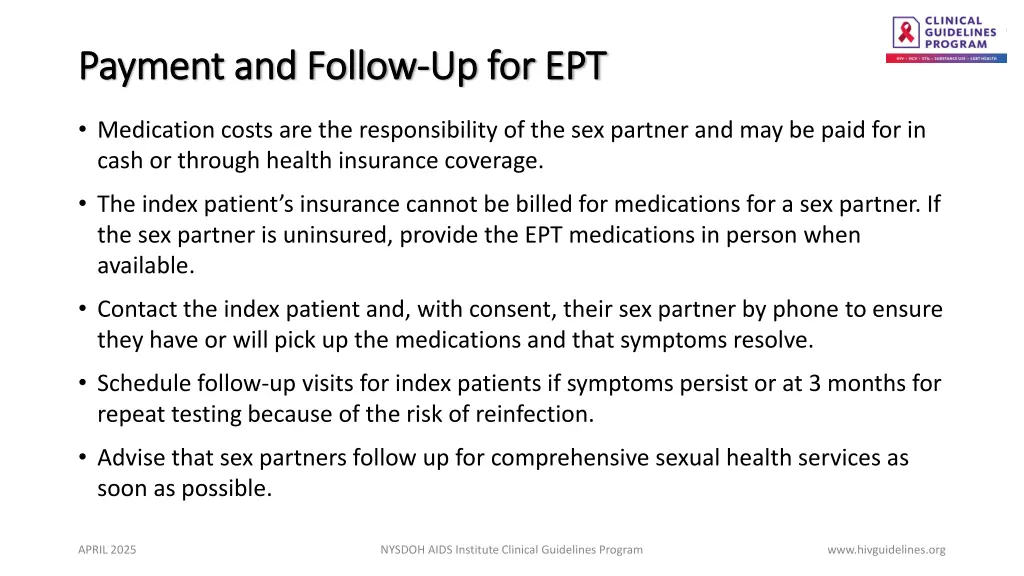 payment and follow payment and follow up for ept