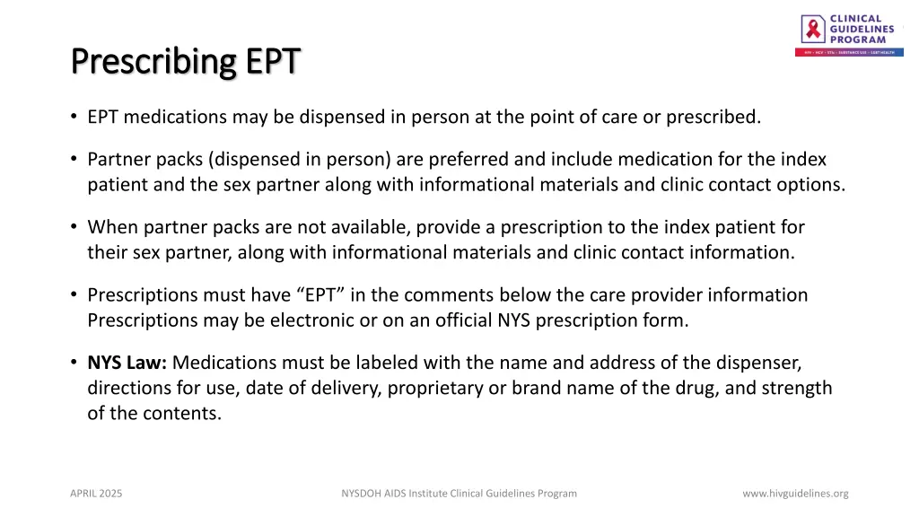 prescribing ept prescribing ept