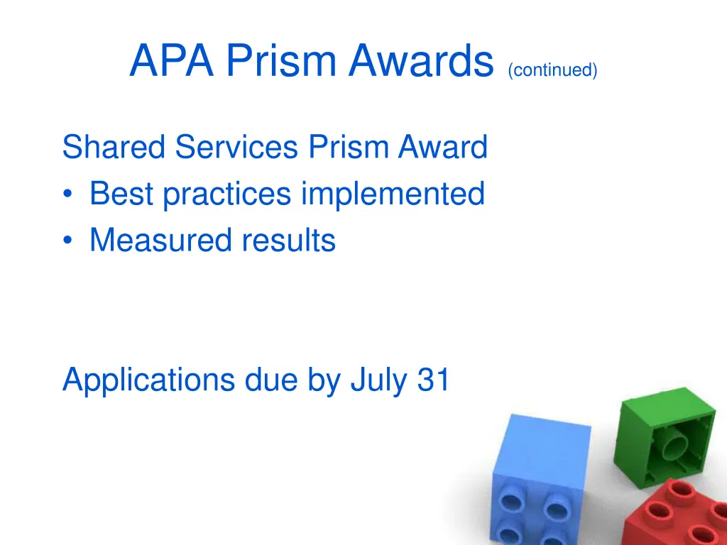apa prism awards continued