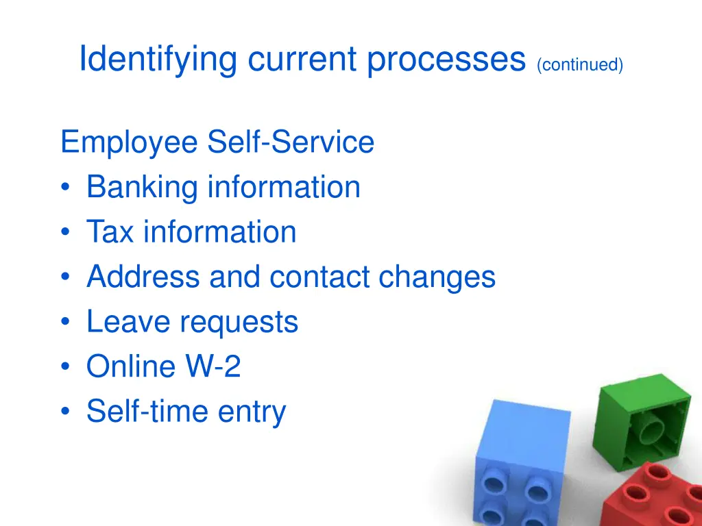 identifying current processes continued 1
