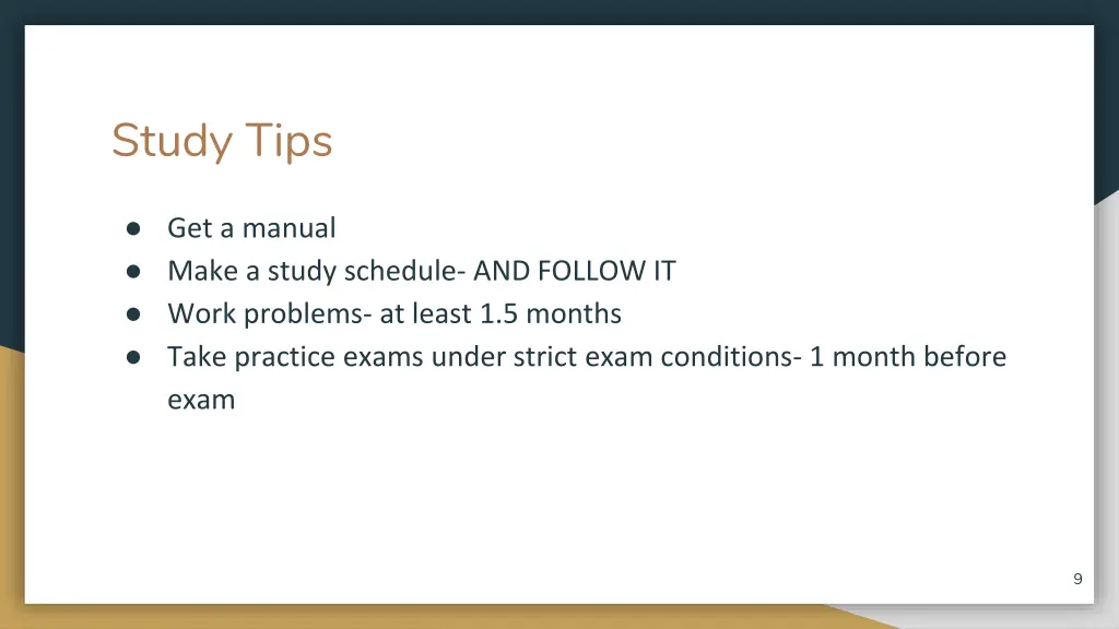 study tips