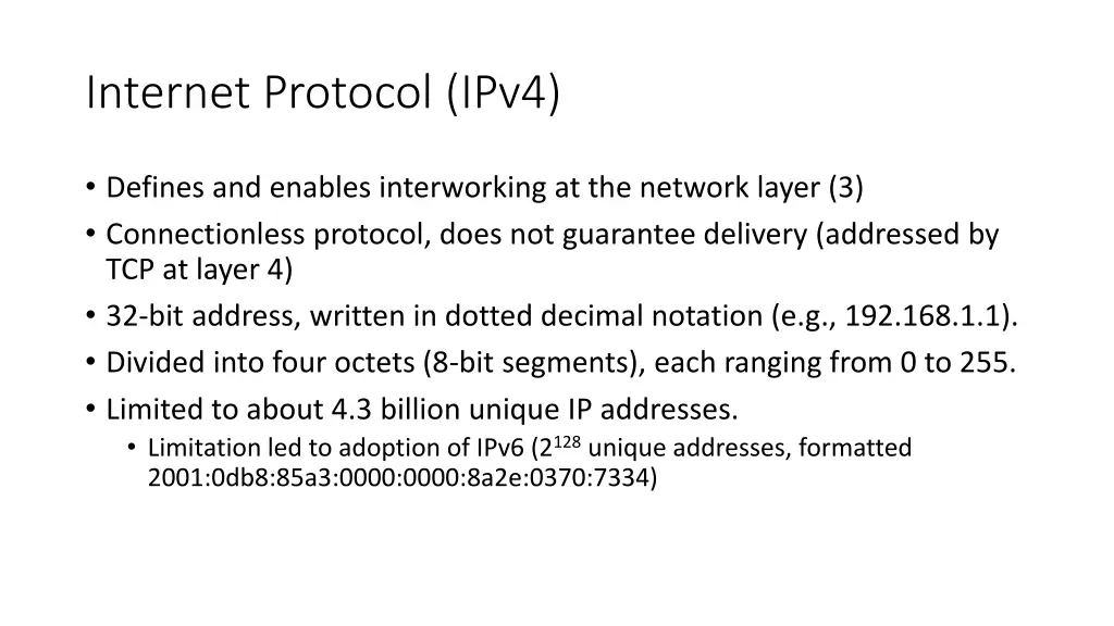 internet protocol ipv4