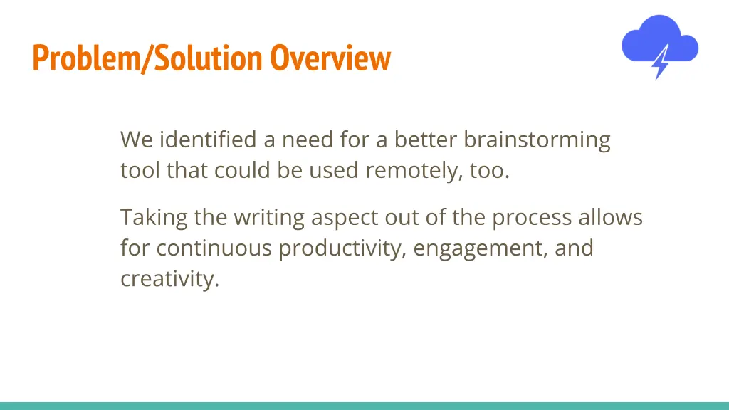 problem solution overview