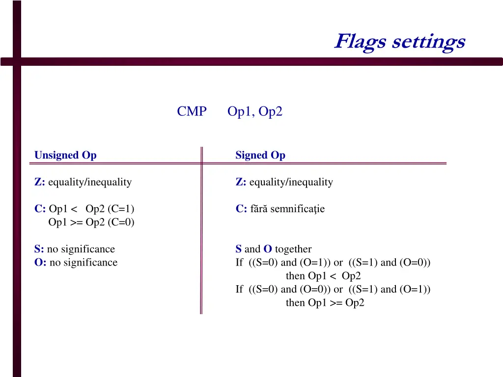 flags settings