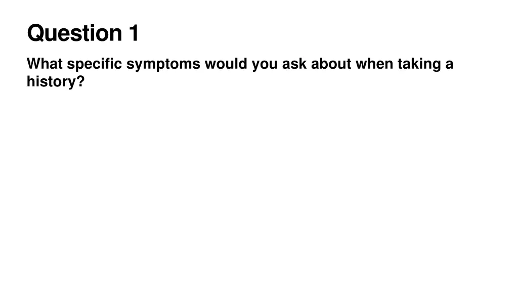 question 1