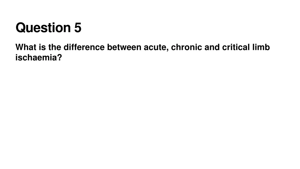 question 5