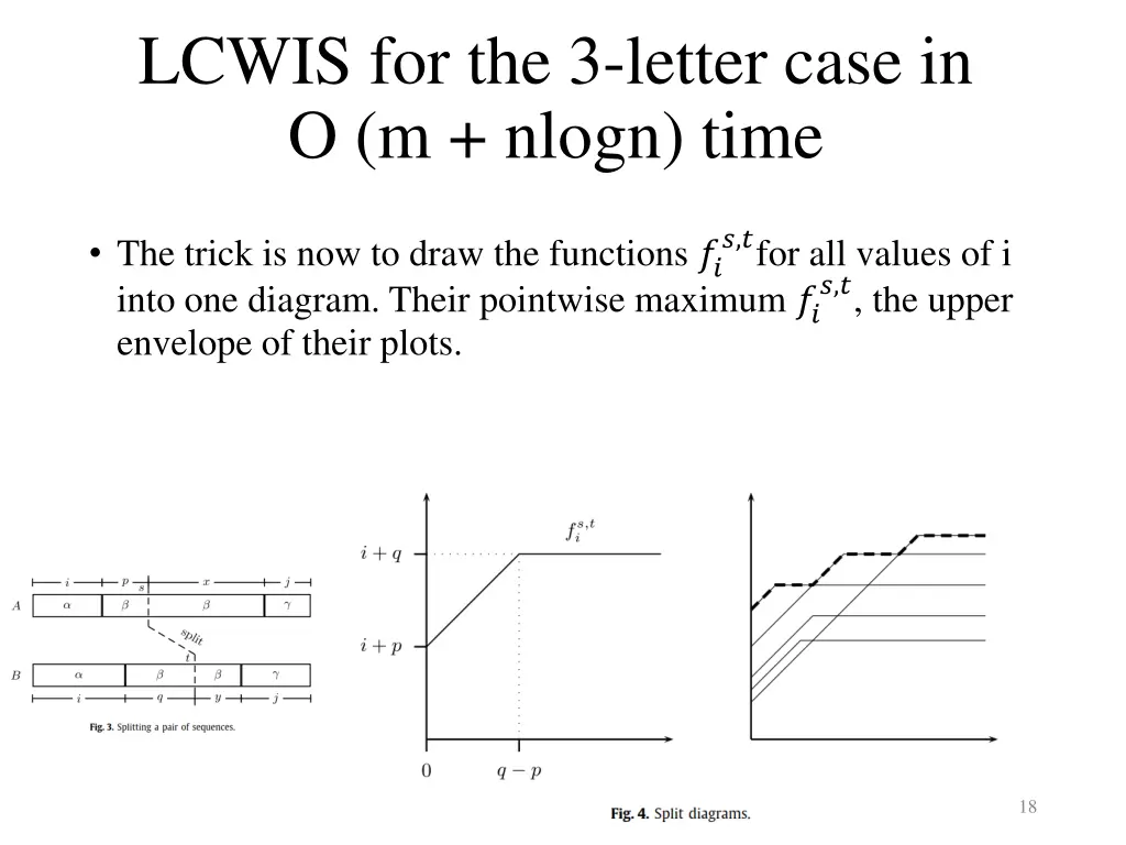 lcwis for the 3 letter case in o m nlogn time 5
