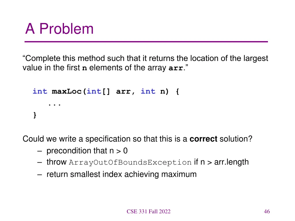 a problem 1