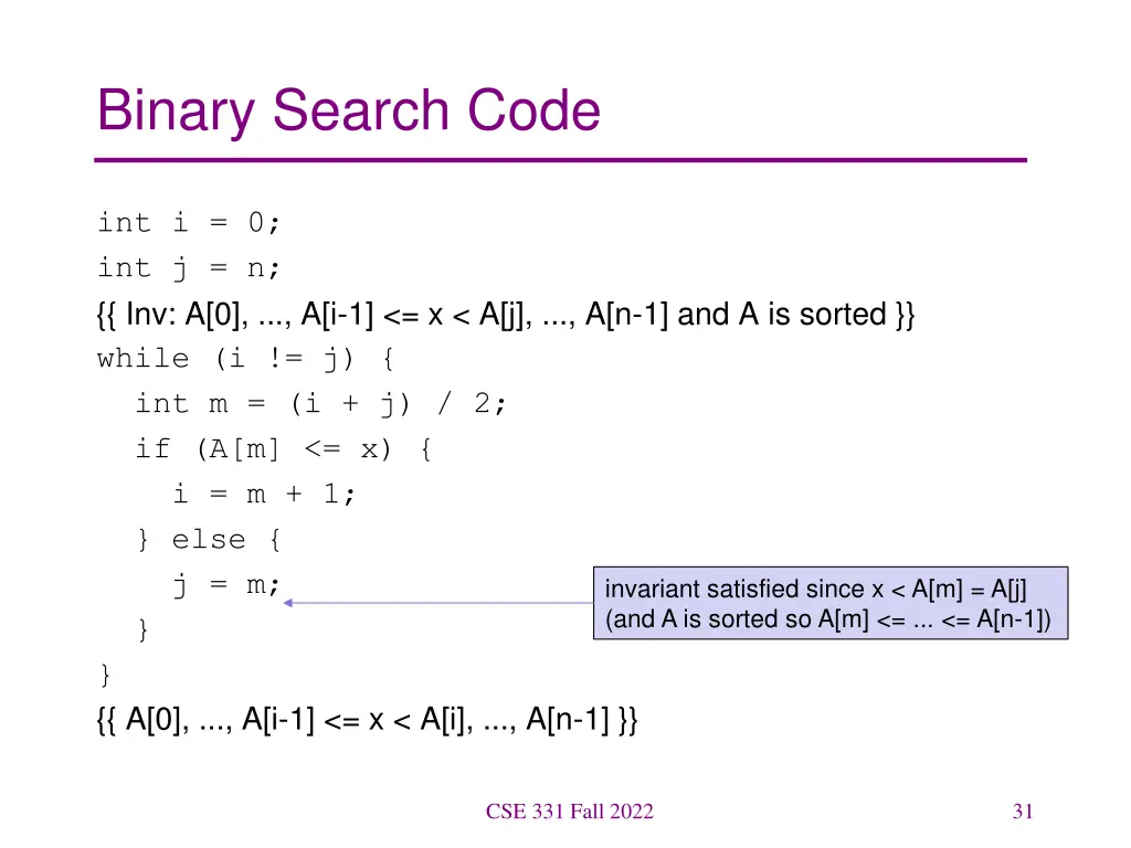 binary search code 9