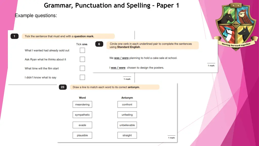grammar punctuation and spelling paper 1 1