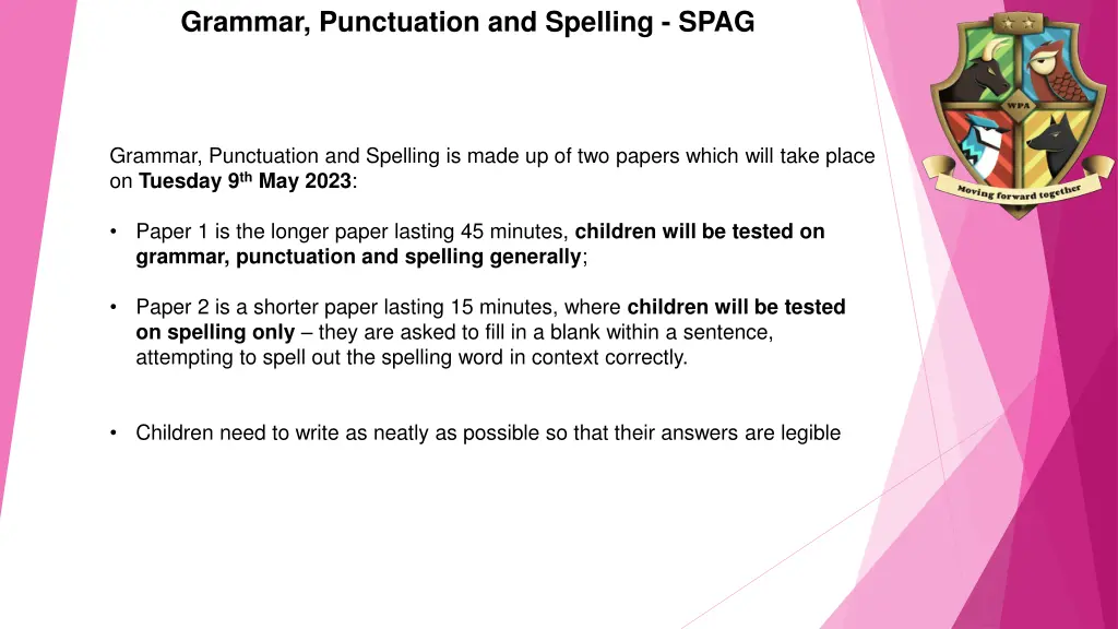 grammar punctuation and spelling spag