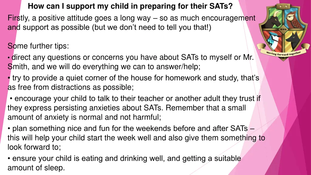 how can i support my child in preparing for their