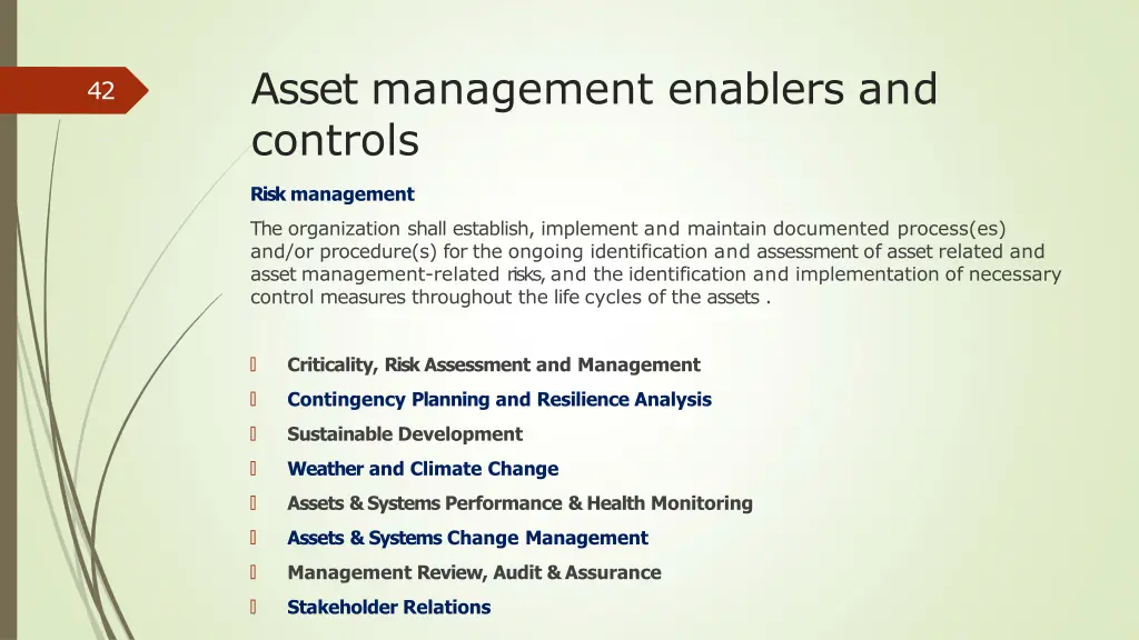 asset management enablers and controls 6