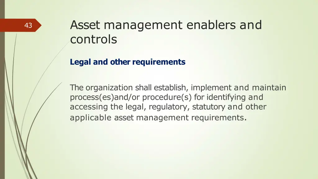 asset management enablers and controls 7