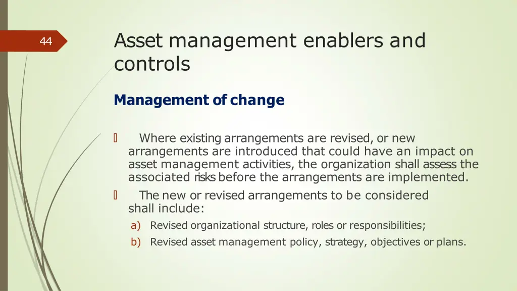 asset management enablers and controls 8