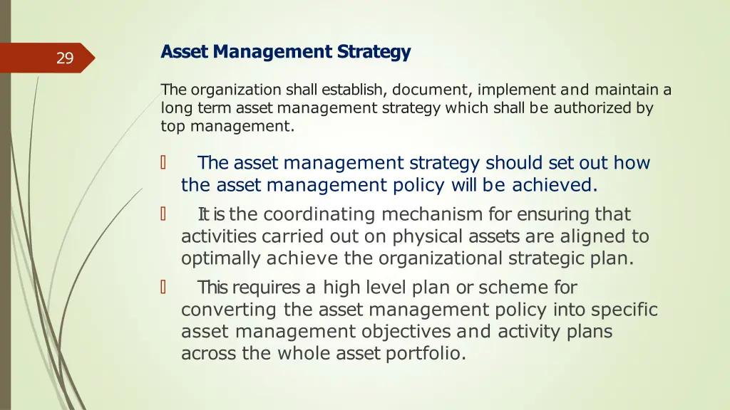 asset management strategy