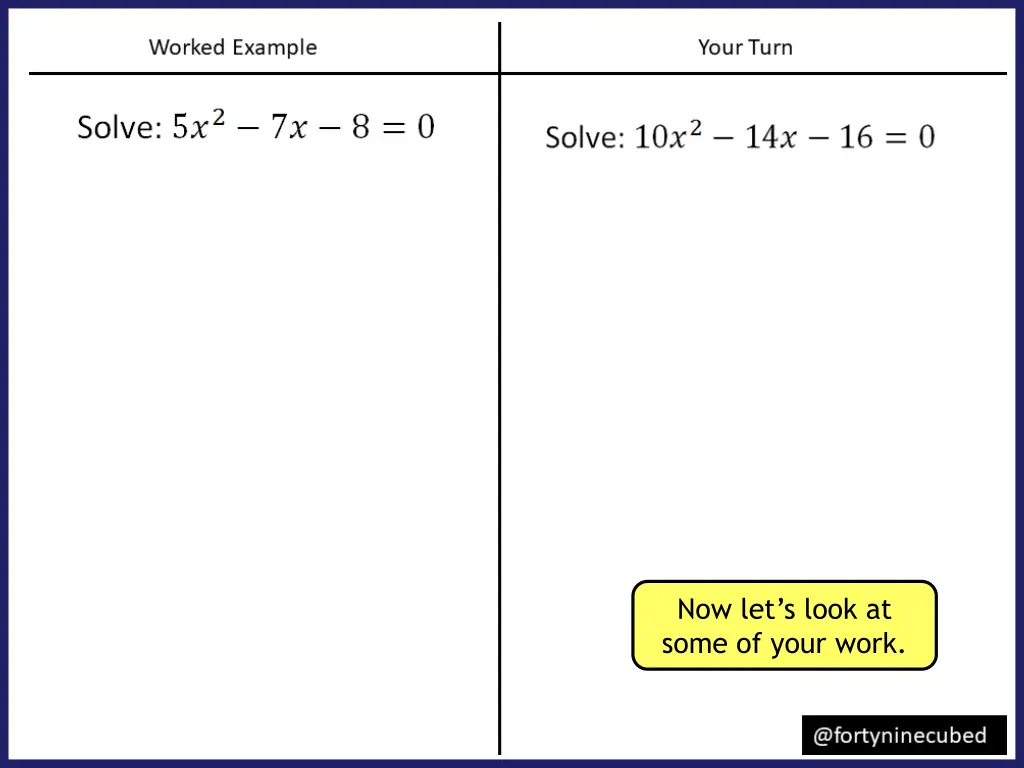 using the quadratic formula 3