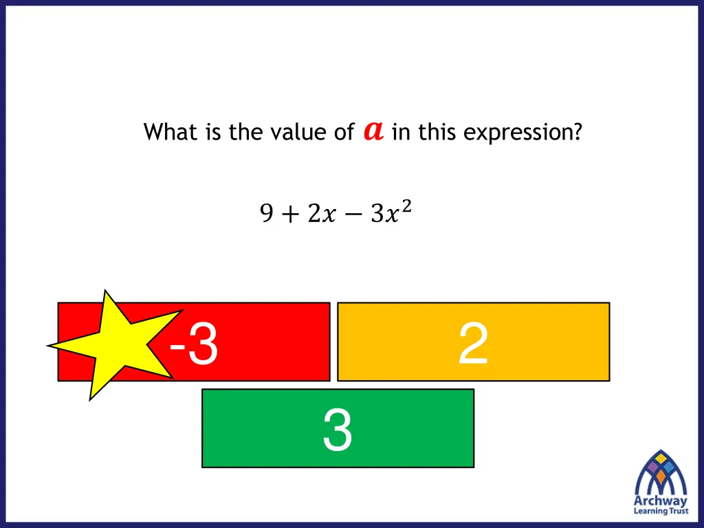 what is the value of in this expression 7