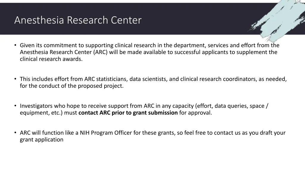 anesthesia research center