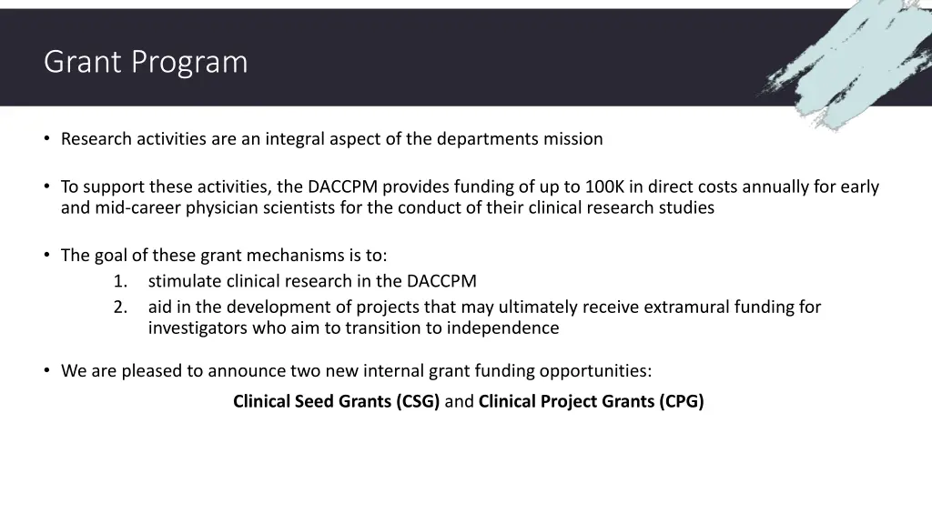 grant program