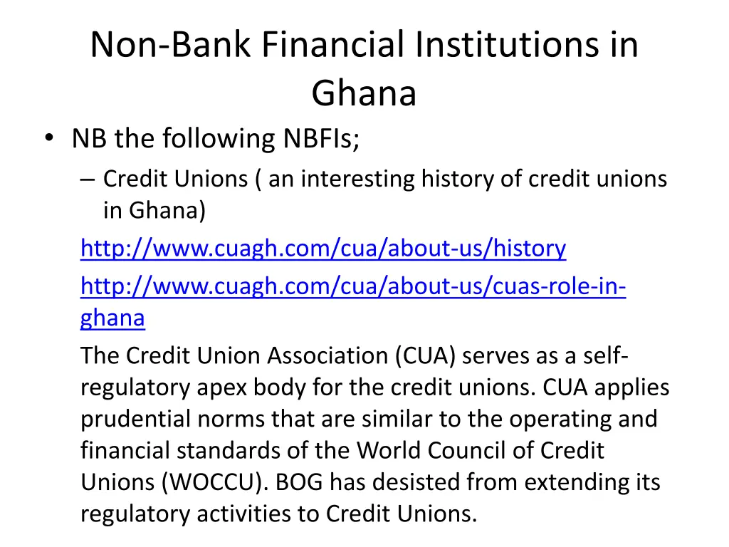non bank financial institutions in ghana 1
